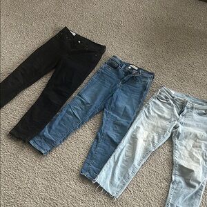 Jeans BUNDLE - Black, Blue, Light Wash
